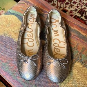 Sam Edelman Rose Gold Ballet Flats. Size 7 1/2. Worn once.